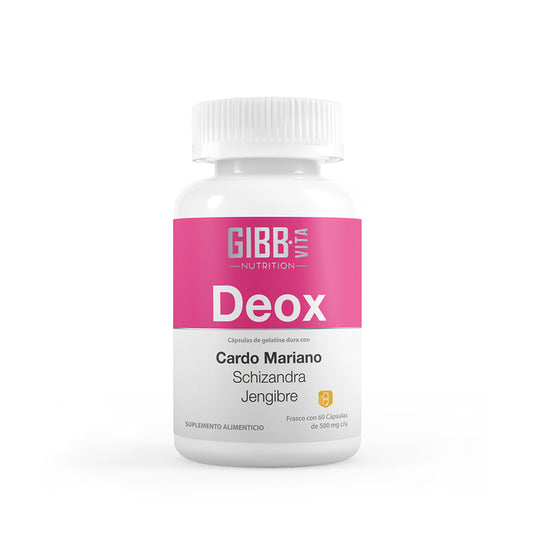 Cápsulas de gelatina dura con Schizandra, Cardo Mariano, Jengibre, Cúrcuma. Estos ingredientes facilitan la eliminación de toxinas y sustancias de desecho del cuerpo buscando un funcionamiento normal del hígado.